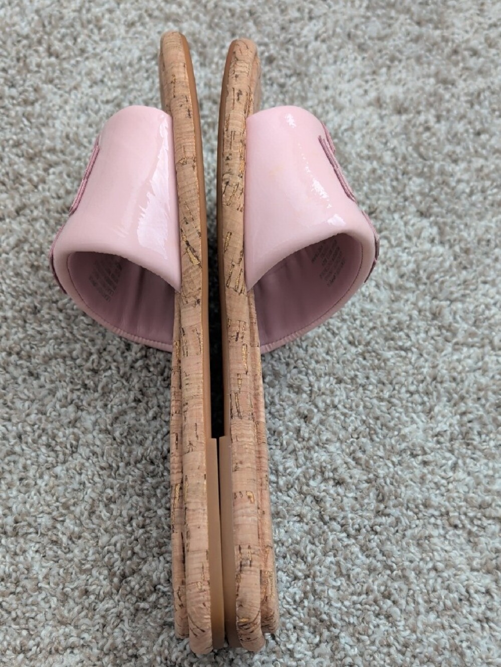 Tory Burch Pink Cork Slide Sandals Size 8.5 - Picture 6 of 11